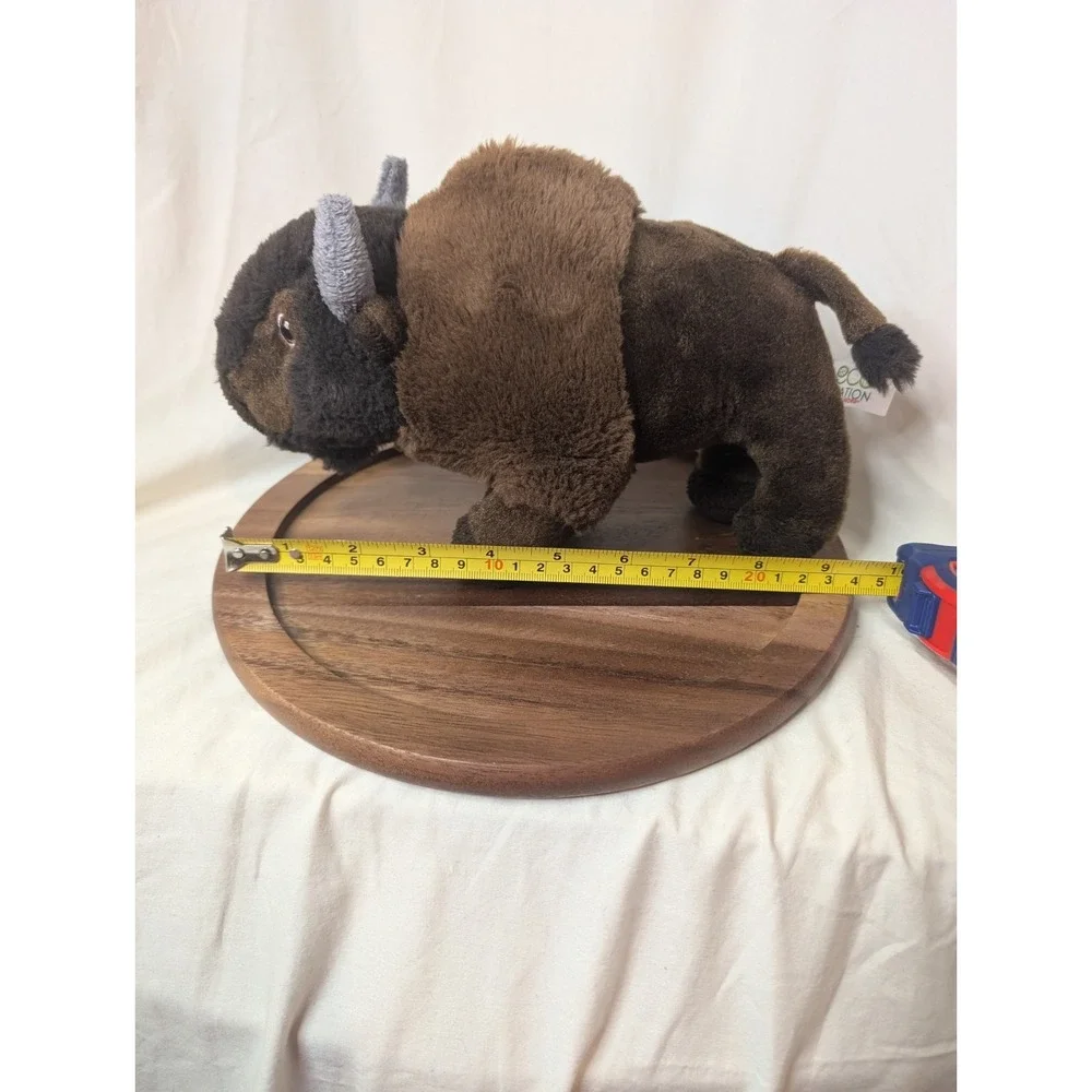 ECO NATION BY AURORA BISON BUFFALO BROWN‎ GREY PLUSH ANIMAL TOY 10